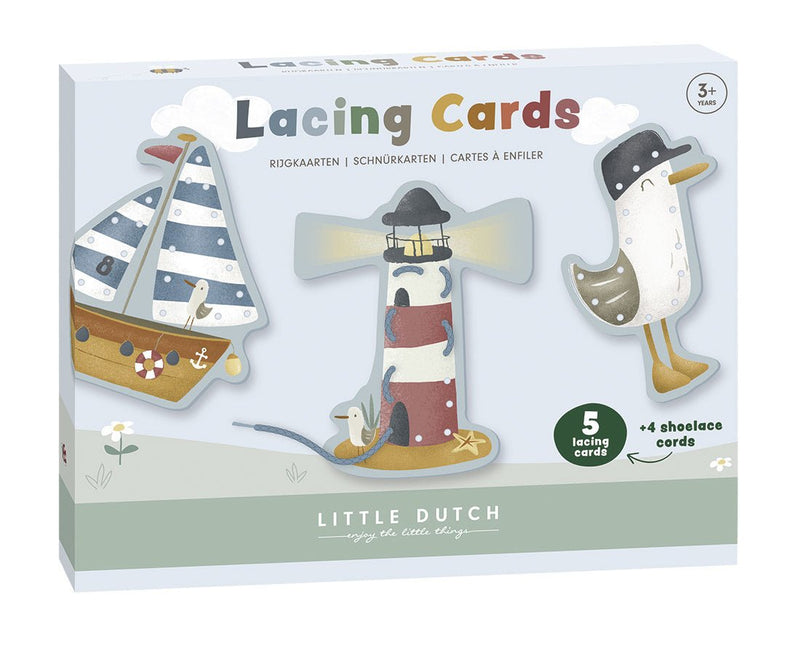 Little Dutch Educatief Speelgoed Rijgkaarten Sailors Bay - Little Dutch - Babywinkel - 8714274120716