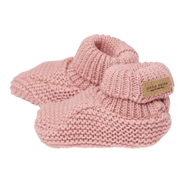 Little Dutch Gebreide Babyslofjes Vintage Pink - Little Dutch - Babywinkel - 8720168538673