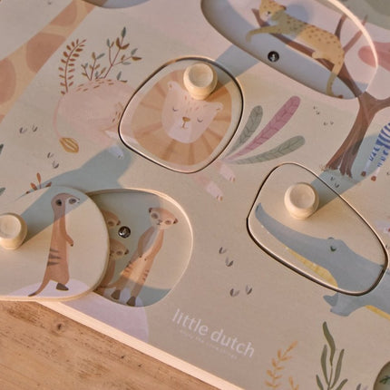 Little Dutch Geluidenpuzzel Safari koop je bij Babywinkel