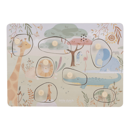 Little Dutch Geluidenpuzzel Safari koop je bij Babywinkel