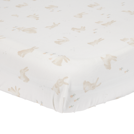 Little Dutch Hoeslaken Ledikant Wit Baby Bunny 70X140/150Cm