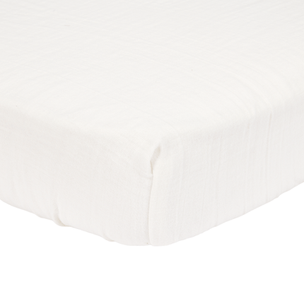 Little Dutch Hoeslaken Hydrofiel 70x140/150cm Soft White - Little Dutch - Babywinkel - 8720847024121