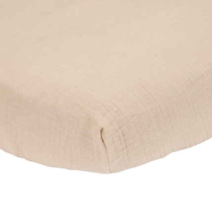 Little Dutch Hoeslaken Hydrofiel Wieg Beige - Little Dutch - Babywinkel - 8720847024152
