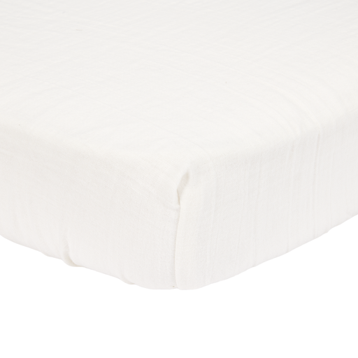 Little Dutch Hoeslaken Hydrofiel Wieg Soft White - Little Dutch - Babywinkel - 8720847024169