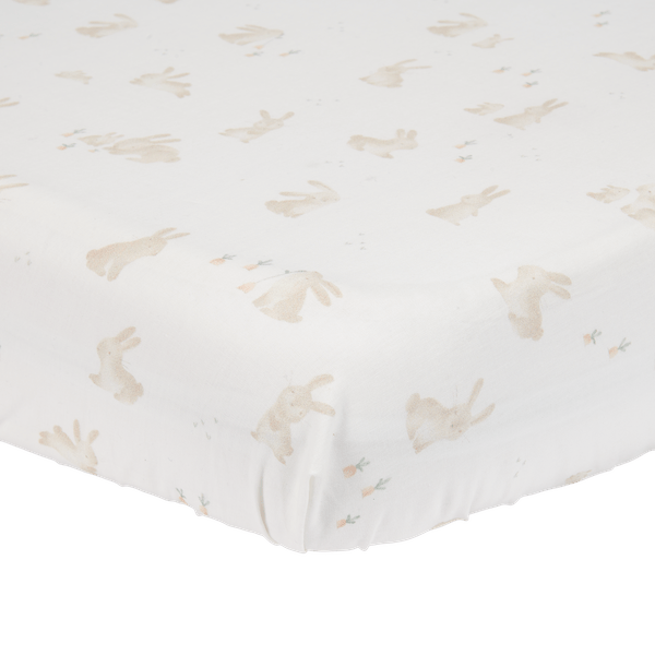 Little Dutch Hoeslaken Wieg Wit Baby Bunny koop je bij Babywinkel