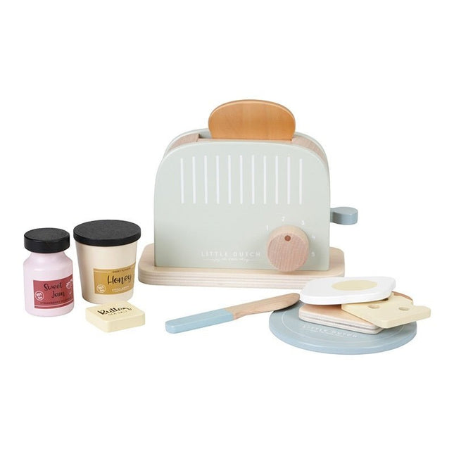 Little Dutch Houten Speelgoed Broodroosterset - Little Dutch - Babywinkel - 8713291770805