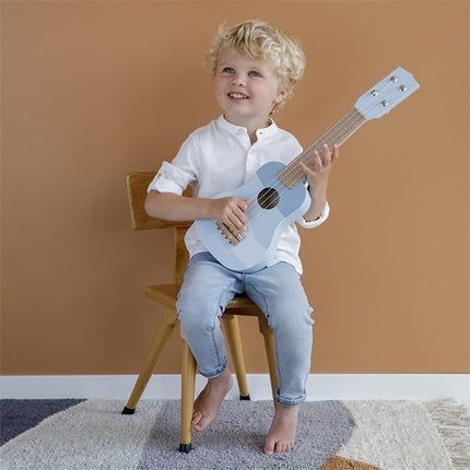 Little Dutch Houten Speelgoed Gitaar Blue - Little Dutch - Babywinkel - 8713291770157