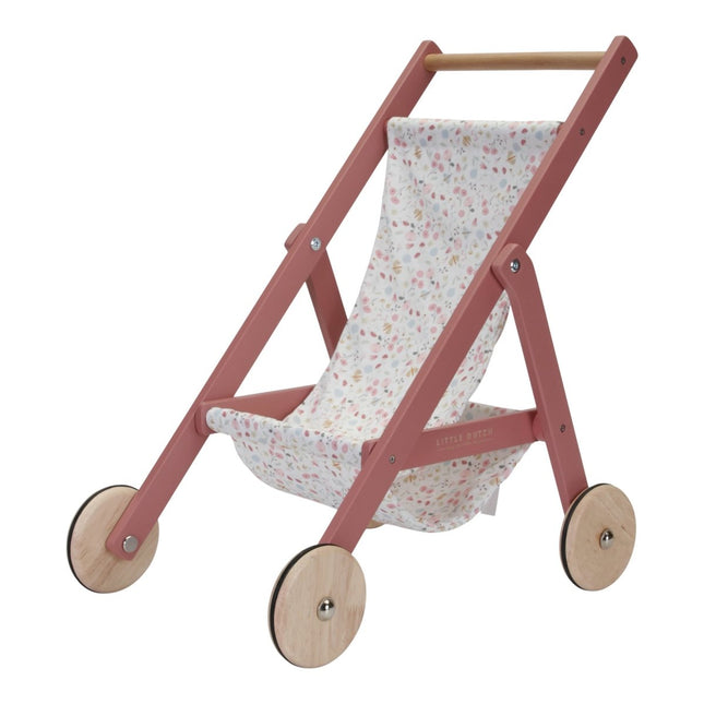 Little Dutch Houten Speelgoed Poppen Buggy - Little Dutch - Babywinkel - 8713291770645