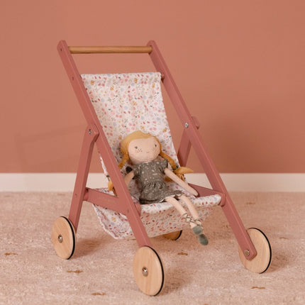 Little Dutch Houten Speelgoed Poppen Buggy - Little Dutch - Babywinkel - 8713291770645