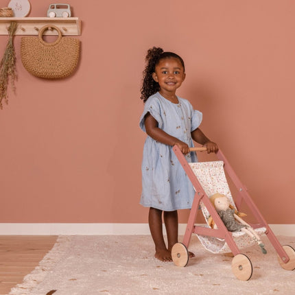 Little Dutch Houten Speelgoed Poppen Buggy - Little Dutch - Babywinkel - 8713291770645