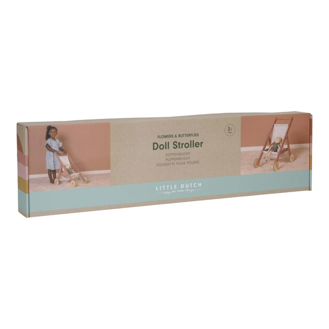 Little Dutch Houten Speelgoed Poppen Buggy - Little Dutch - Babywinkel - 8713291770645