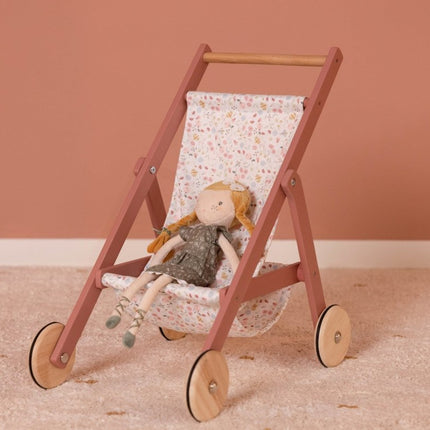 Little Dutch Houten Speelgoed Poppen Buggy - Little Dutch - Babywinkel - 8713291770645