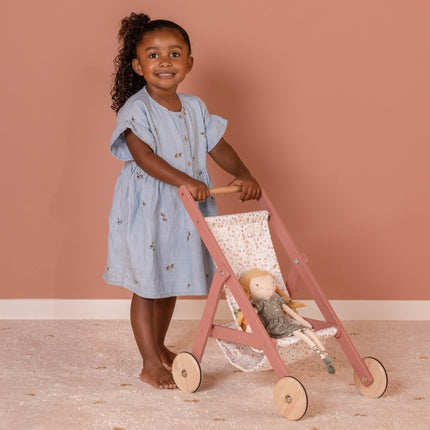 Little Dutch Houten Speelgoed Poppen Buggy - Little Dutch - Babywinkel - 8713291770645