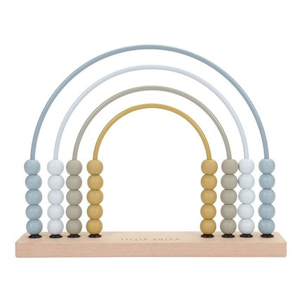 Little Dutch Houten Speelgoed Regenboog Telraam Blue - Little Dutch - Babywinkel - 8713291770324
