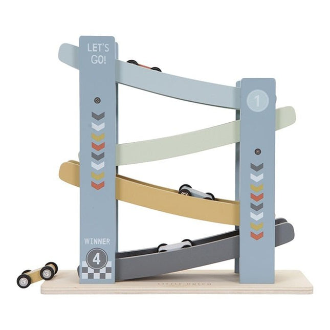 Little Dutch Houten Speelgoed Rollerbaan Cars - Little Dutch - Babywinkel - 8713291770089