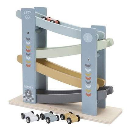 Little Dutch Houten Speelgoed Rollerbaan Cars - Little Dutch - Babywinkel - 8713291770089