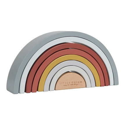 Little Dutch Houten Speelgoed Stapelaar Regenboog - Little Dutch - Babywinkel - 8713291447011