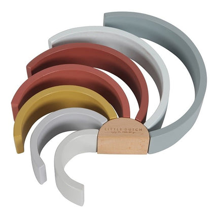 Little Dutch Houten Speelgoed Stapelaar Regenboog - Little Dutch - Babywinkel - 8713291447011