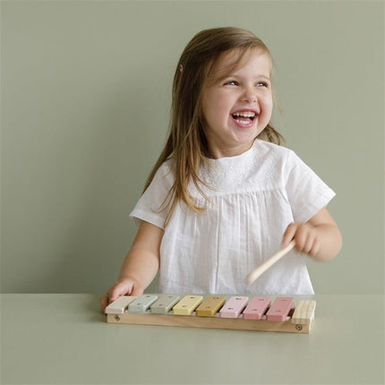 Little Dutch Houten Speelgoed Xylofoon Pink - Little Dutch - Babywinkel - 8713291770164