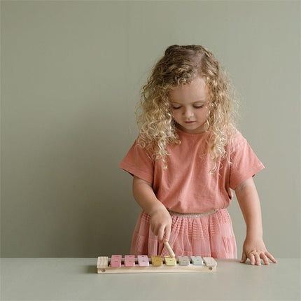 Little Dutch Houten Speelgoed Xylofoon Pink - Little Dutch - Babywinkel - 8713291770164
