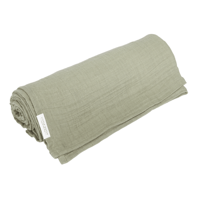 Little Dutch Hydrofiele Doek 120x120 Olive - Little Dutch - Babywinkel - 8720847024077