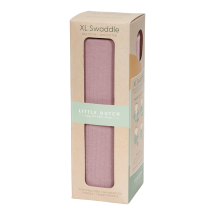 Little Dutch Hydrofiele Doek Pure Mauve 120x120 - Little Dutch - Babywinkel - 8718734812258