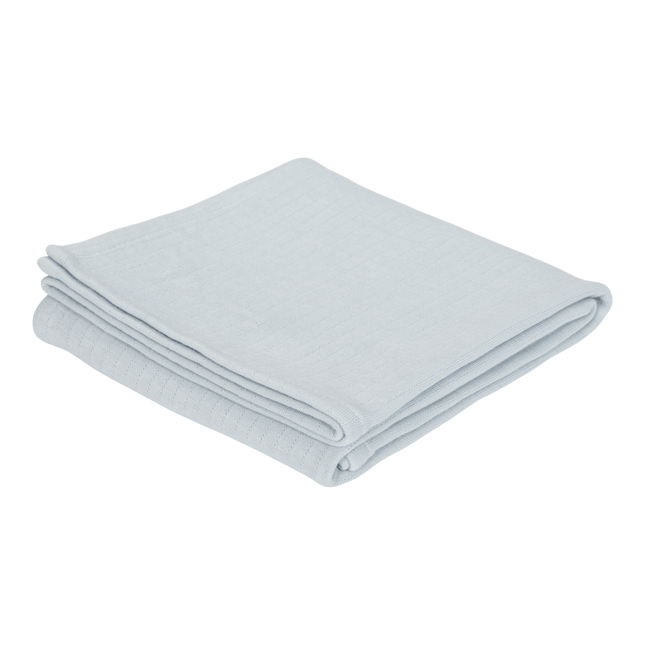 Little Dutch Hydrofiele Doek Pure Soft Blue 120x120cm - Little Dutch - Babywinkel - 8718734811398