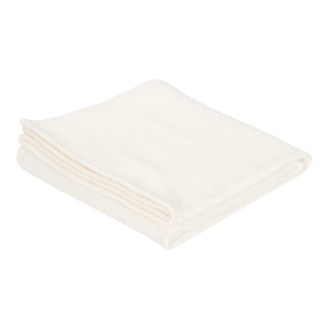 Little Dutch Hydrofiele Doek Pure Soft White 120x120cm koop je bij Babywinkel