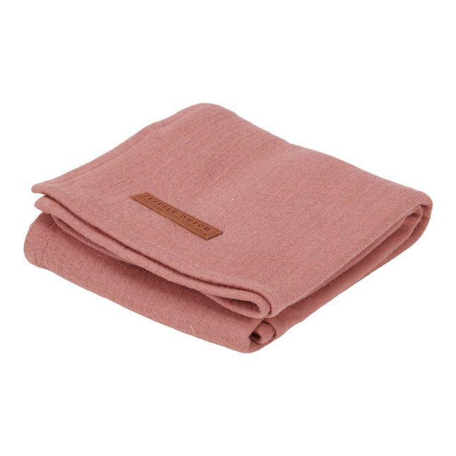 Little Dutch Inbakerdoek Pure Pink Blush 120x120cm - Little Dutch - Babywinkel - 8720168536440