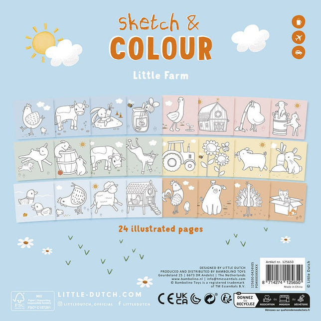 Little Dutch Kleurboek Little Farm - Little Dutch - Babywinkel - 8714274125650