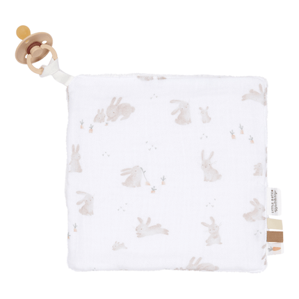 Little Dutch Knuffeldoekje Hydrofiel Wit Baby Bunny 20X20Cm