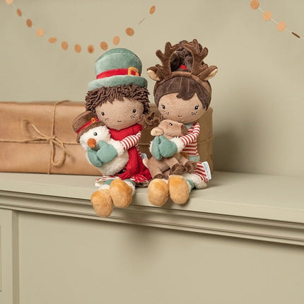 Little Dutch Knuffelpop Evi Kerst 35cm - Little Dutch - Babywinkel - 8713291445666
