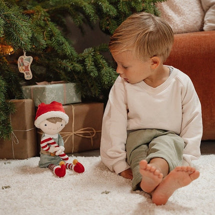 Little Dutch Knuffelpop Jim Kerst 35cm - Little Dutch - Babywinkel - 8713291445390