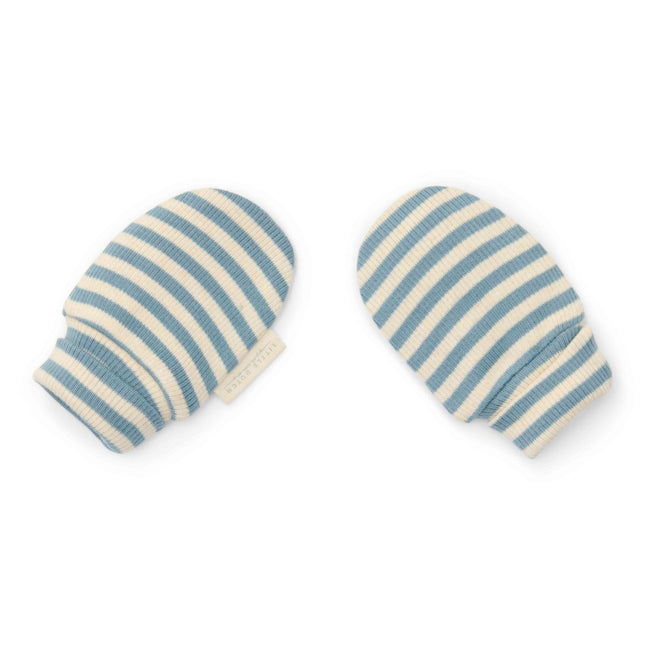 Little Dutch Krabhandschoentjes Stone Blue Stripe - Babywinkel - 8721122572658