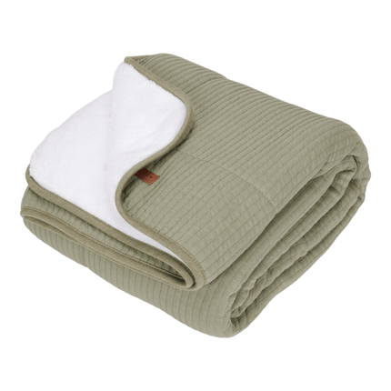 Little Dutch Ledikantdeken Pure Olive - Little Dutch - Babywinkel - 8719638748681