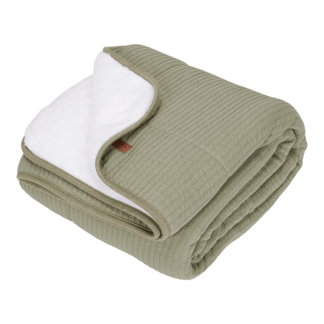 Little Dutch Ledikantdeken Pure Olive - Little Dutch - Babywinkel - 8719638748681