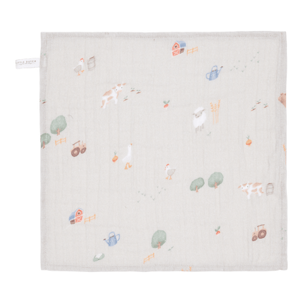 Little Dutch Monddoekje Little Farm Olive - Little Dutch - Babywinkel - 8720847024091