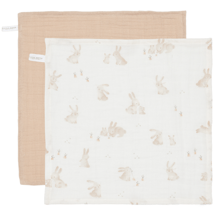 Little Dutch Monddoekje Set Hydrofiel Baby Bunny Beige - Little Dutch - Babywinkel - 8720847024305