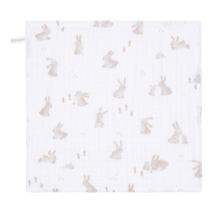 Little Dutch Monddoekje Set Hydrofiel Baby Bunny Beige - Little Dutch - Babywinkel - 8720847024305