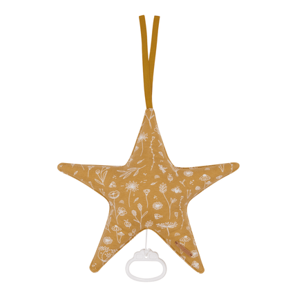 Little Dutch Muziekhanger Baby Ster Wild Flowers Ochre - Little Dutch - Babywinkel - 8720168533050