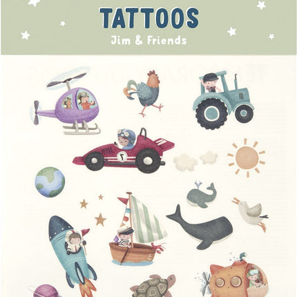 Little Dutch Nep Tattoo Jim En Friends - Little Dutch - Babywinkel - 8718819315544