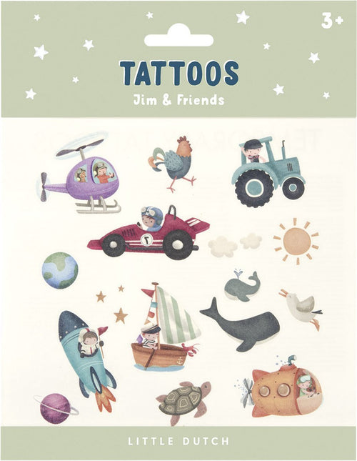 Little Dutch Nep Tattoo Jim En Friends - Little Dutch - Babywinkel - 8718819315544