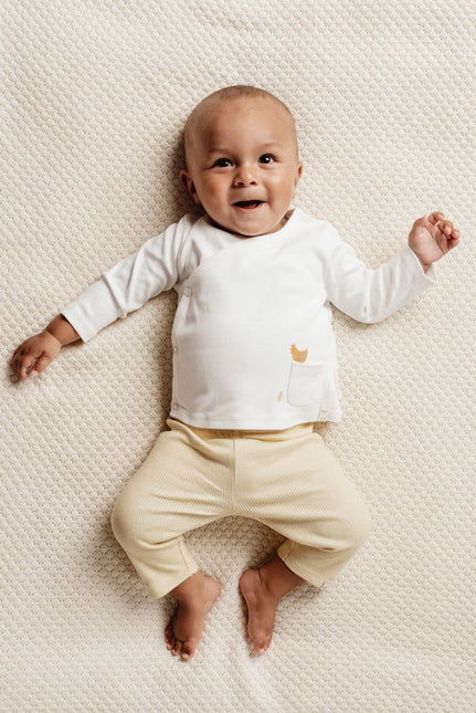 Little Dutch Overslag Shirt Baby Lange Mouw Off White - Little Dutch - Babywinkel - 8720986873895