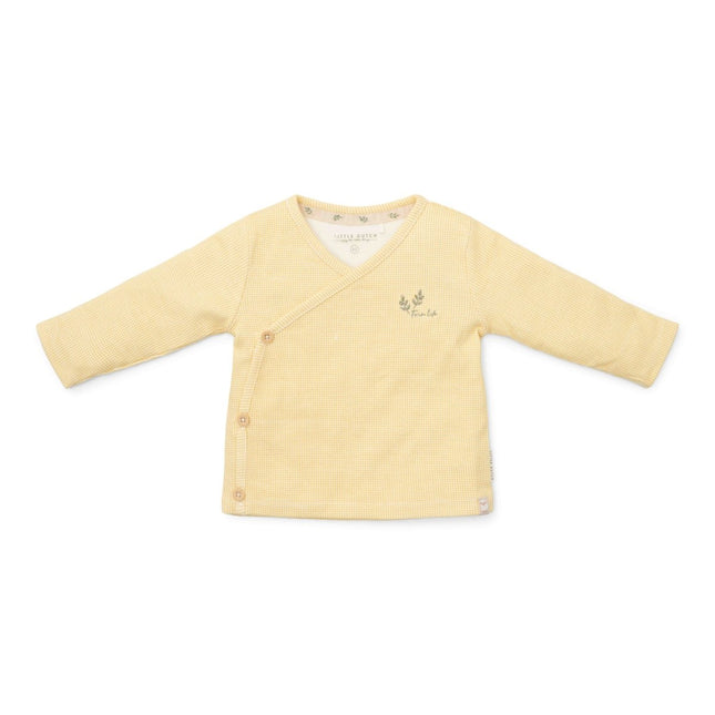 Little Dutch Overslag Shirt Baby Lange Mouwen Yellow Check - Little Dutch - Babywinkel - 8720986873833
