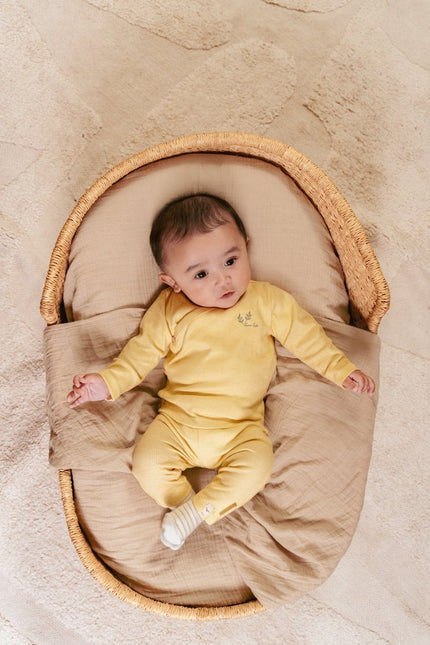 Little Dutch Overslag Shirt Baby Lange Mouwen Yellow Check - Little Dutch - Babywinkel - 8720986873833