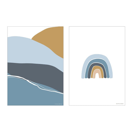 Little Dutch Poster A3 Horizon Blue - Little Dutch - Babywinkel - 8720168534156
