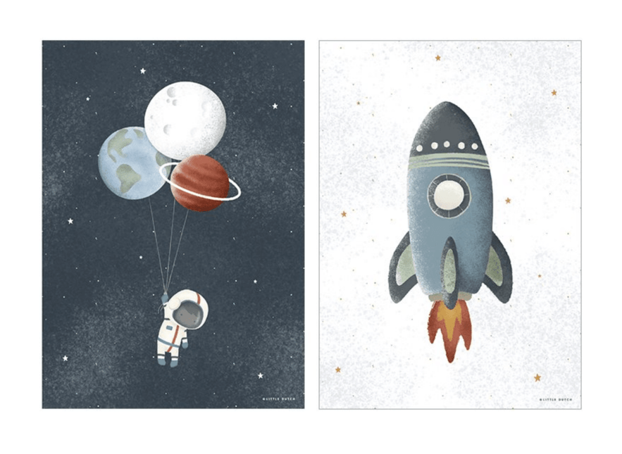Little Dutch Poster A3 Space - Little Dutch - Babywinkel - 8720629650999