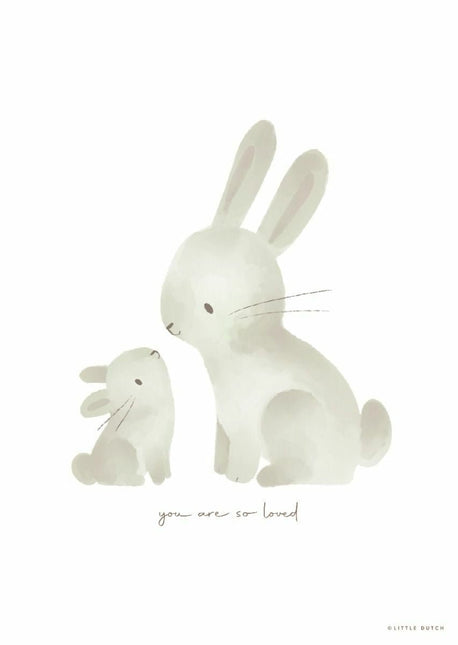 Little Dutch Poster Baby Bunny A3 - Little Dutch - Babywinkel - 8720847025111
