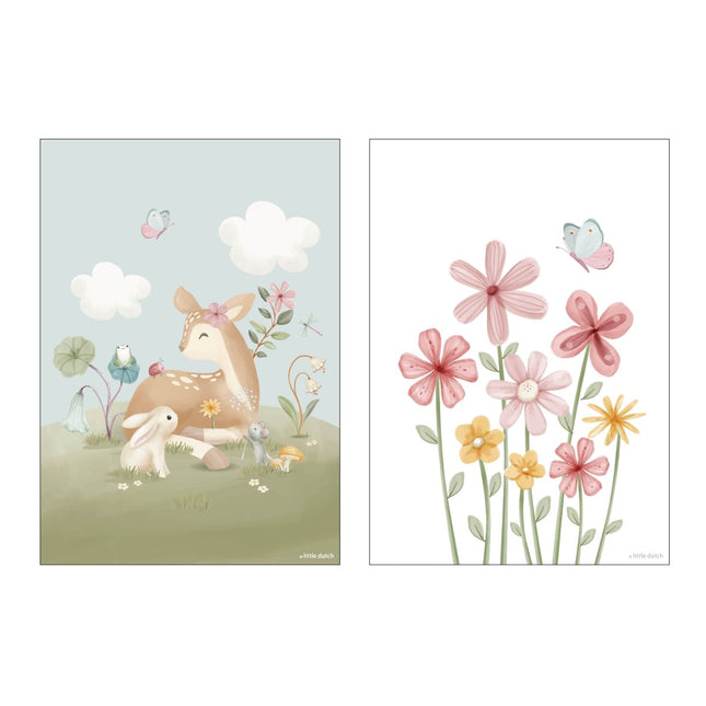 Little Dutch Poster Fairy Garden A3 - Little Dutch - Babywinkel - 8721122570456
