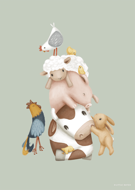 Little Dutch Poster Little Farm A3 - Little Dutch - Babywinkel - 8720847025104